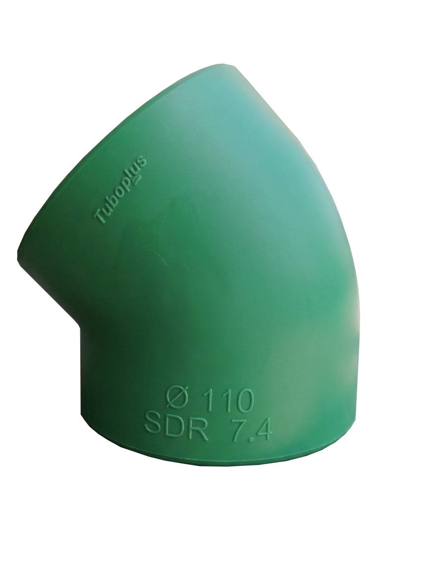 CODO TUBOPLUS DE 110MM X 45° 